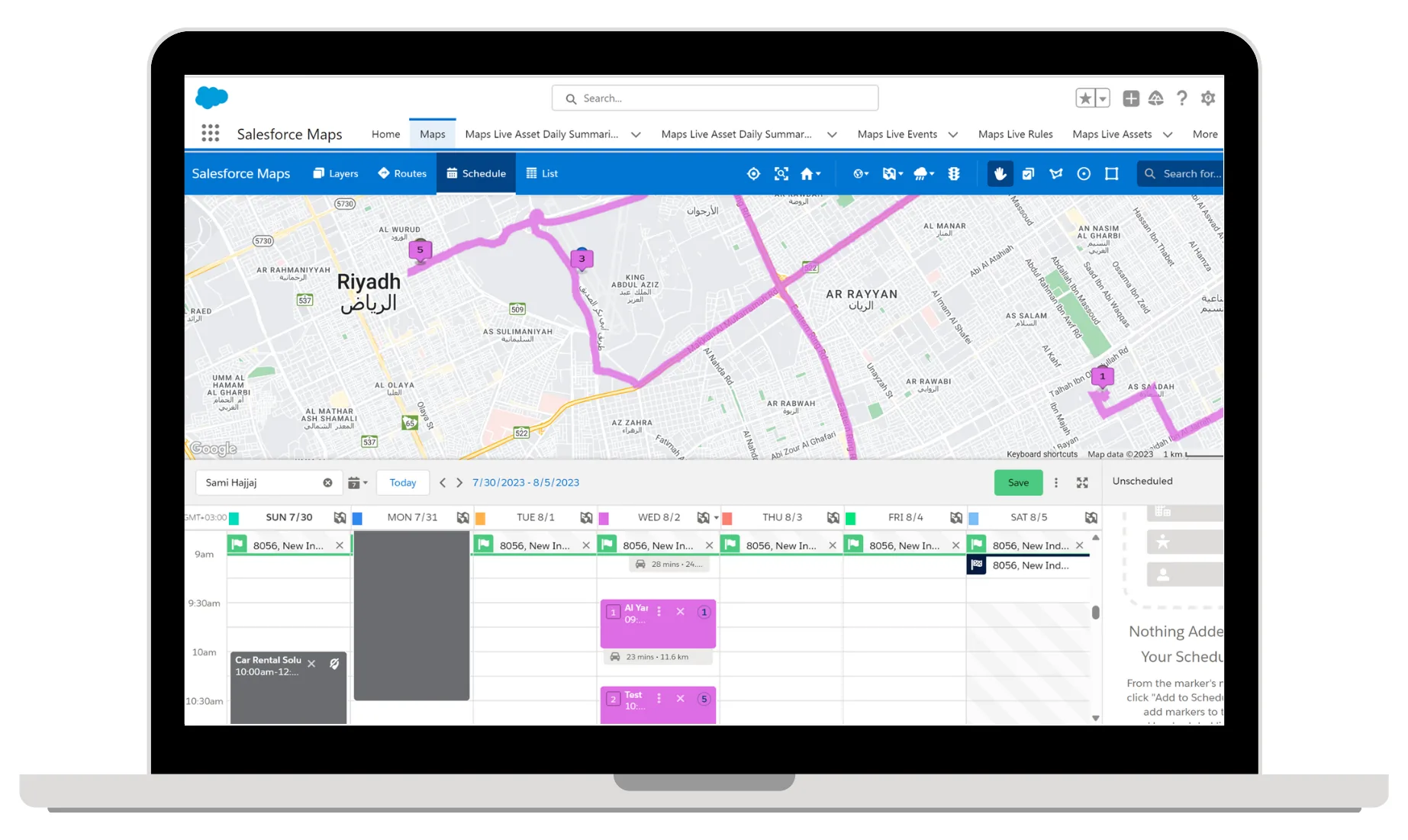 Salesforce Maps service